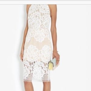 White Kingsley Open Back Lace Dress
